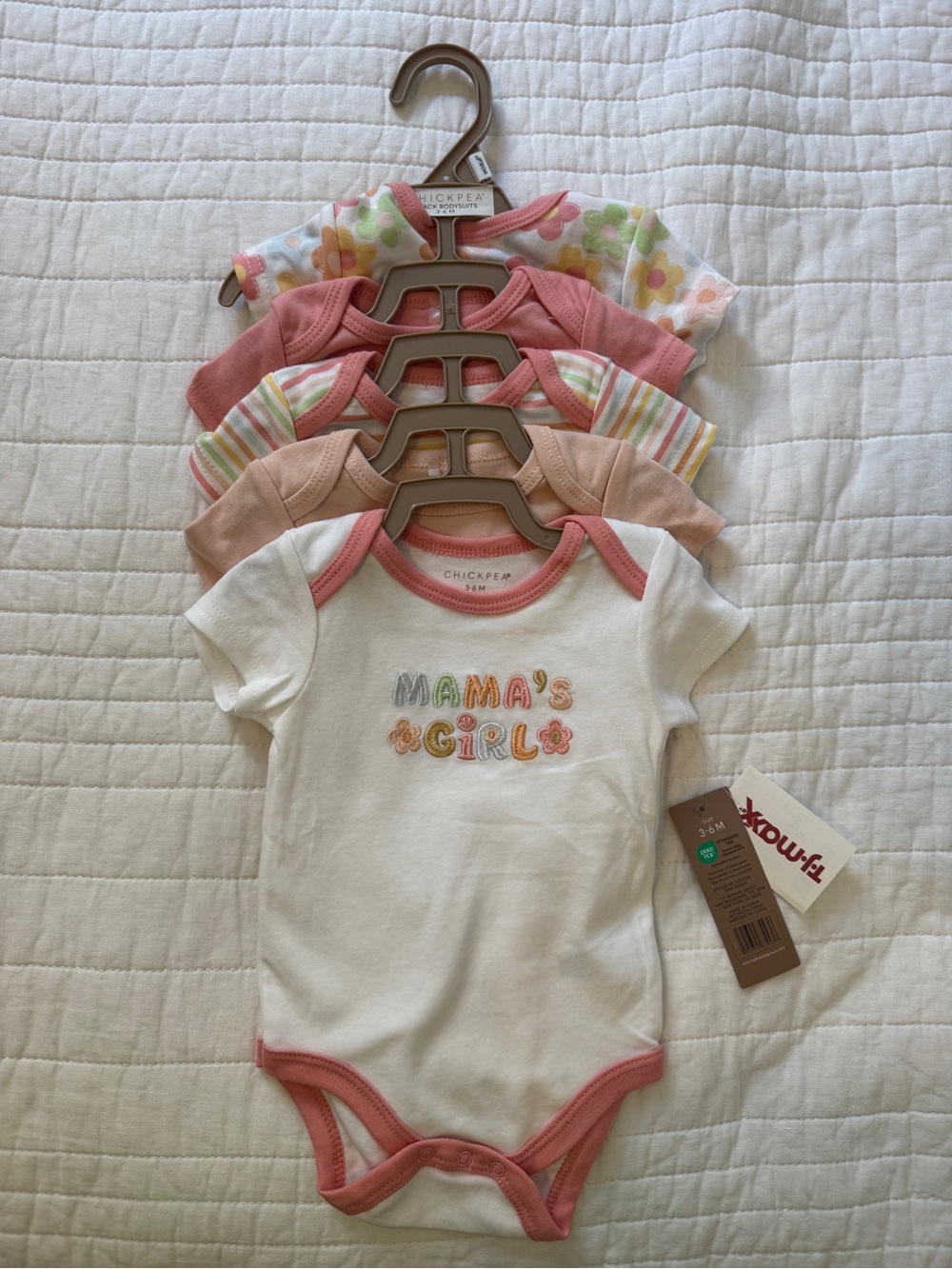 Chickpea Baby Girl Onesie Set of 5